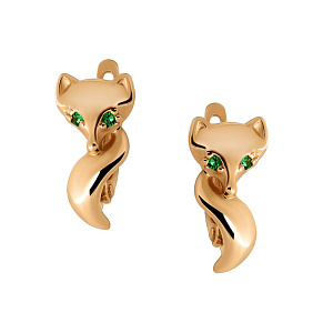 Серьги детские из золота RUSGOLDART 2211207 1 3 10