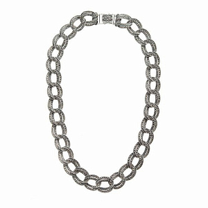 Колье из серебра Марказит NE080