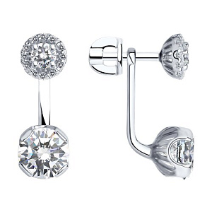 Серьги пуссеты из серебра SOKOLOV 94021439