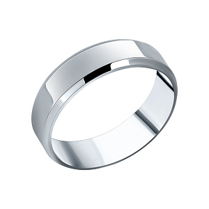 Кольцо обручальное из серебра 5912116