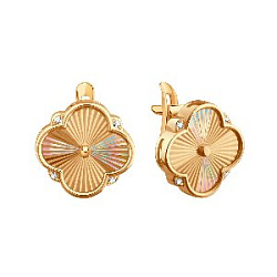 Серьги из золота KARATOV Т10262Г453