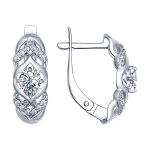 Серьги из серебра SOKOLOV 94022500