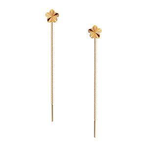 Серьги продежки из золота Аврора 72228