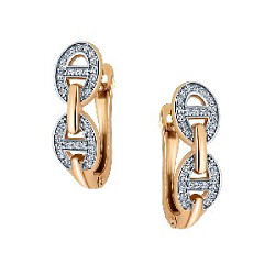 Серьги из золота РОСТЗОЛОТО 2887