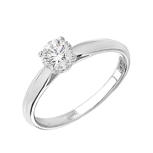 Кольцо помолвочное с бриллиантом ГАЛЕРЕЯ ЭКСКЛЮЗИВА 4513098
