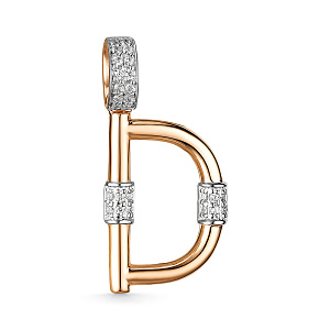 Подвеска буквы из золота CORONA П4953