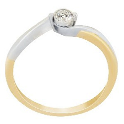 Кольцо помолвочное с бриллиантом Бриант RYI9803TMD