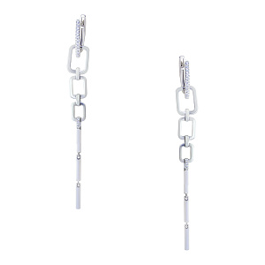 Серьги из серебра АЛЬКОР 02-2631/00КЦ-00