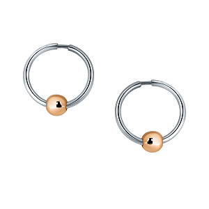 Серьги кольца из золота ZOLOTYE UZORY 40-62-0278-00