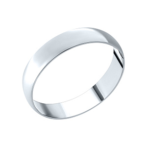 Кольцо обручальное из белого золота 7112112/4 б