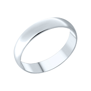 Кольцо обручальное из серебра SOKOLOV 94110001