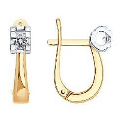 Серьги с бриллиантом SOKOLOV 1021246 №23 13