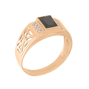 Кольцо мужское из золота Статус 50-02-584