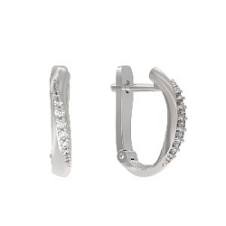Серьги из серебра АРИНА 1040692-01110