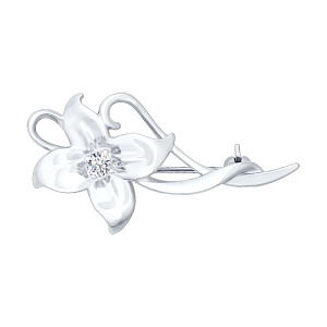 Брошь из серебра SOKOLOV 94040026