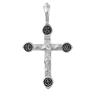 Подвеска крест из серебра Сильвер Лайн р-307ч