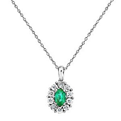 Подвеска с бриллиантом 2043P-W11