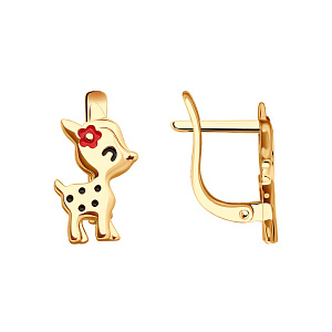 Серьги детские из золота SOKOLOV 0200253