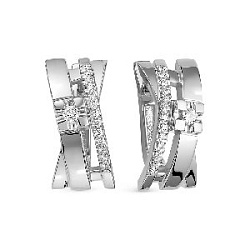 Серьги с бриллиантом ЛЕТО 483-2200