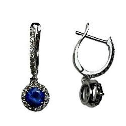 Серьги с бриллиантом 2368E-W13