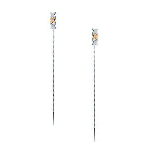 Серьги продежки из серебра АЛЬКОР 02-2726/000Б-00