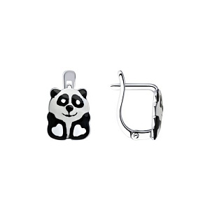 Серьги детские из серебра SOKOLOV 94024297