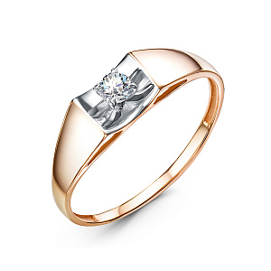 Кольцо помолвочное из золота RUSGOLDART 1490107 1 1 1