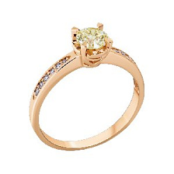 Кольцо помолвочное с бриллиантом ГАЛЕРЕЯ ЭКСКЛЮЗИВА 3510357d