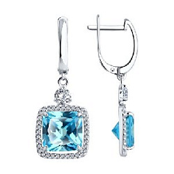 Серьги из серебра SOKOLOV 94026779