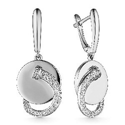Серьги из серебра CORONA с4368