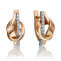 Серьги из золота Платина 02-4607-00-401-1111-23