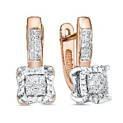 Серьги с бриллиантом Klondike 02-00852-05-001-03-01