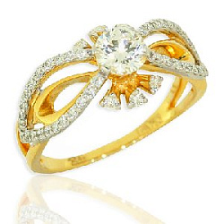 Кольцо с бриллиантом 23010110589А