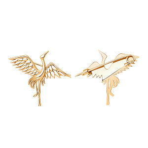 Брошь из золота САНИС 01-607942