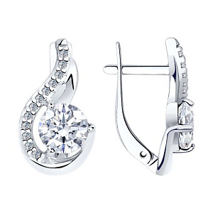 Серьги из серебра SOKOLOV 94-120-00013-1