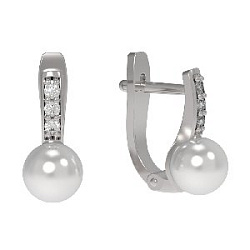 Серьги из серебра АРИНА 1035682-01150-2S