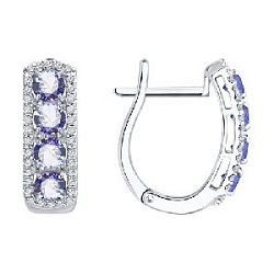 Серьги с бриллиантом SOKOLOV 6024515-3