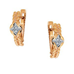 Серьги из золота CORONA с4765