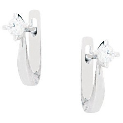 Серьги с бриллиантом Арт-Модерн 020111