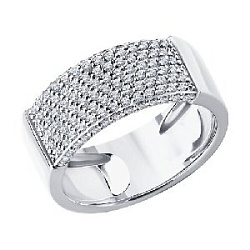 Кольцо с бриллиантом SOKOLOV 1012720-3