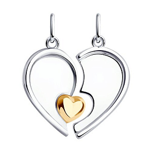 Подвеска из серебра SOKOLOV 94-130-01908-1