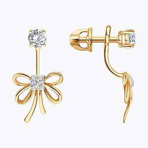 Серьги джекеты из золота SOKOLOV 0200920