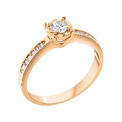 Кольцо помолвочное с бриллиантом ГАЛЕРЕЯ ЭКСКЛЮЗИВА 3510358d