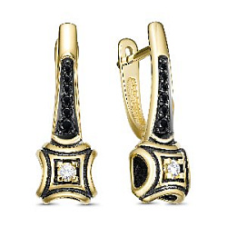 Серьги с бриллиантом Klondike 02-00754-1-03-006-02-08