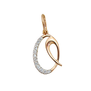 Подвеска буквы из золота Maskom 121-998_f-201