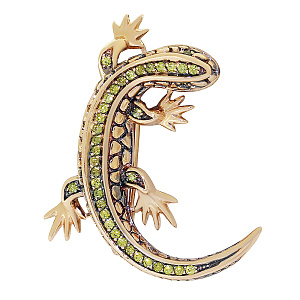 Брошь из золота АЛЕКСАНДРА бш074-20