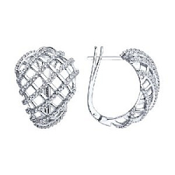 Серьги из серебра SOKOLOV 94027520