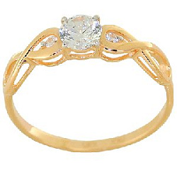 Кольцо помолвочное из золота SOKOLOV 017154