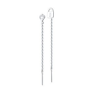Серьги продежки из серебра SOKOLOV 94025247