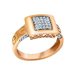 Кольцо из золота РОСТЗОЛОТО 3134